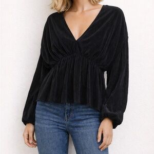 Abercrombie & Fitch Easy Waist Satin Blouse